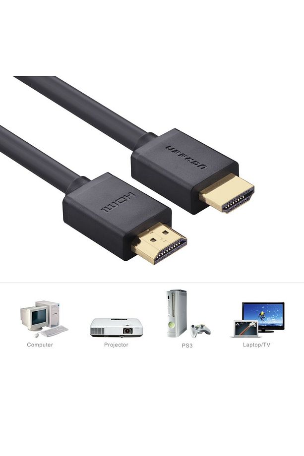 4K Yüksek Hızlı 2.0 HDMI Kablo, 2 Metre, Siyah, 10107 - 4