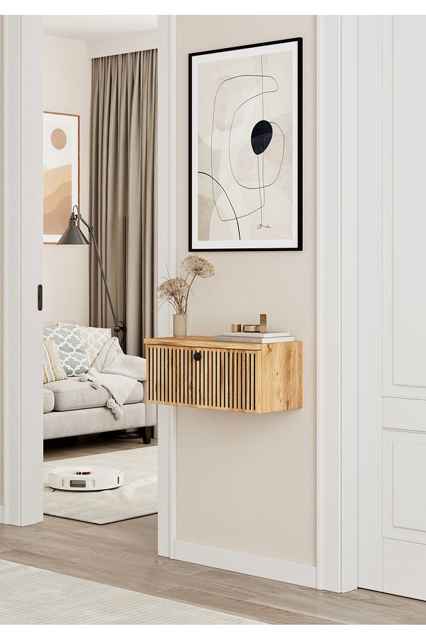 MİMOSA MDF DUVARA MONTE KAPAKLI DRESUAR (50 cm) - 2