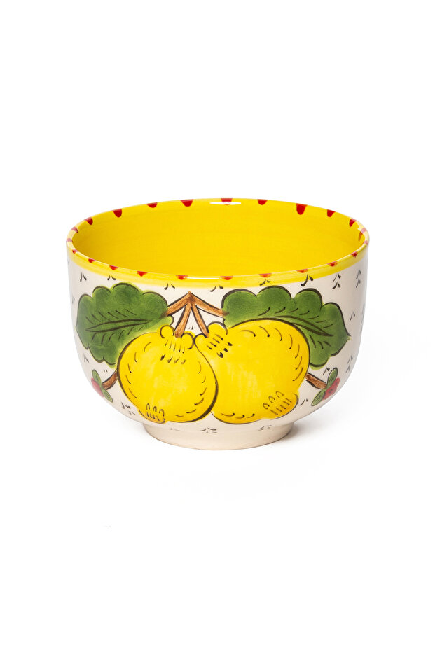 Sicilian Lemon Handmade Handmade Seramik Mini Bowl