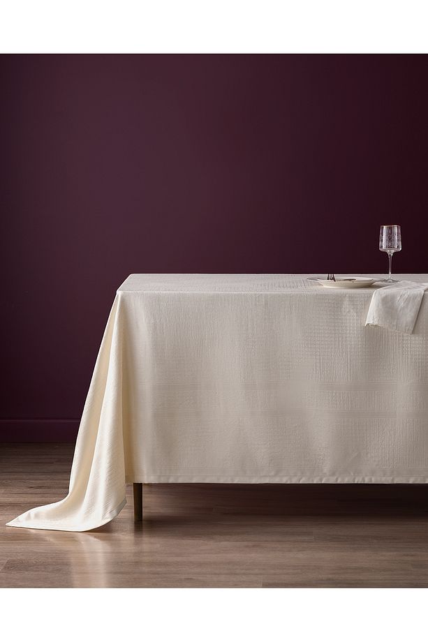 Clarice Masa Örtüsü - Bej - 160x230 cm - 1