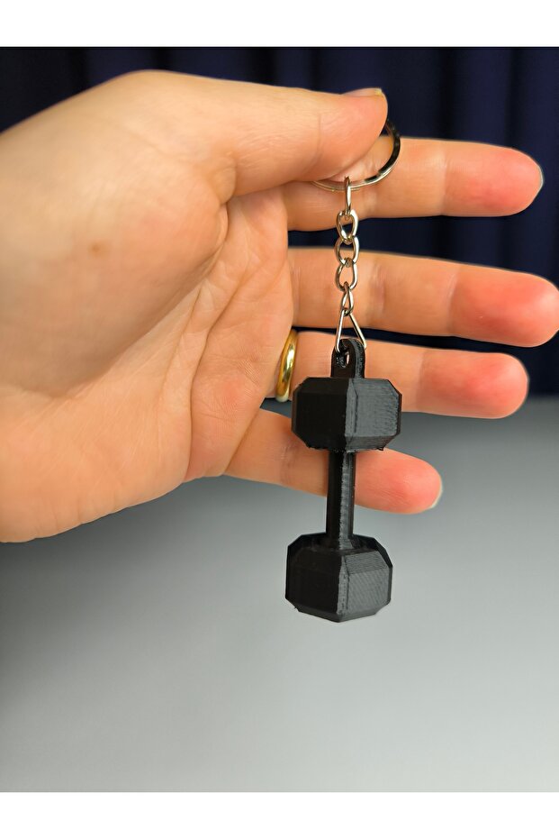 سلسلة مفاتيح على شكل دمبل - 1