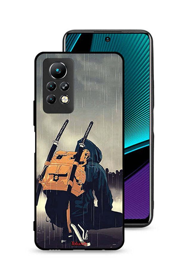 غطاء حماية لهاتف Infinix Note 11 Pro بتصميم سيف ساموراي رقمي