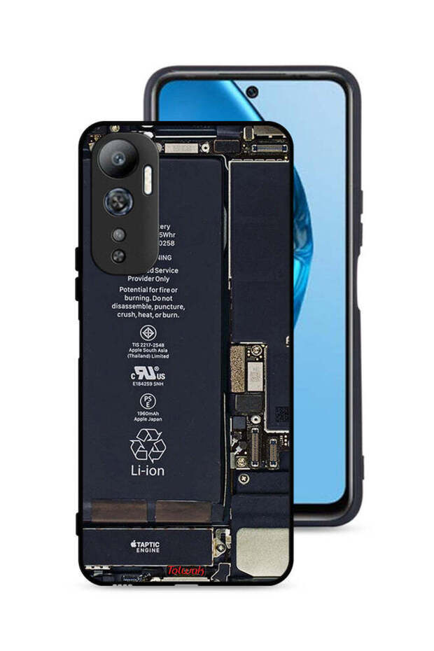 غطاء حماية لهاتف Infinix Hot 20 4G بنمط دائرة الهاتف