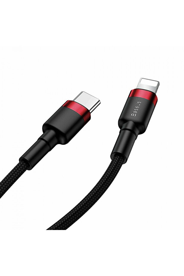 Type-C to Lightning data cable, PD 18W, 1m, Cables - Red Black - 4