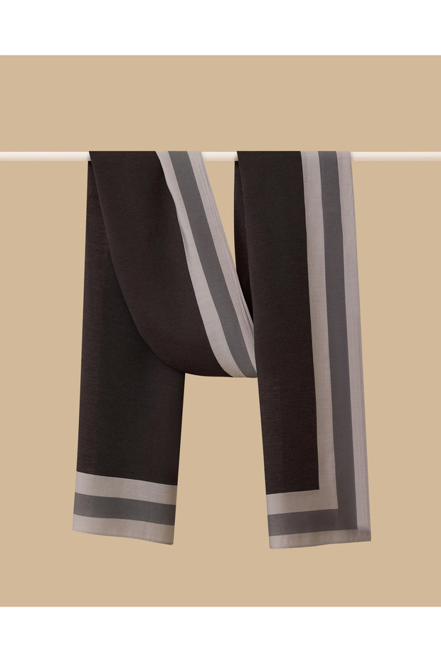 Şerit Desenli Şal - 2