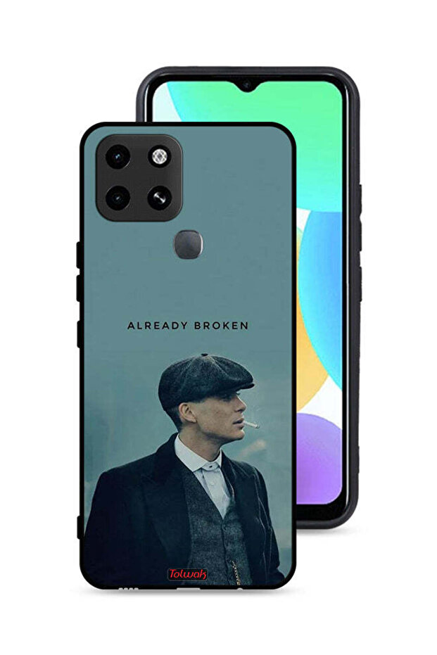 غطاء حماية لهاتف Infinix Smart 6 مكسور بالفعل