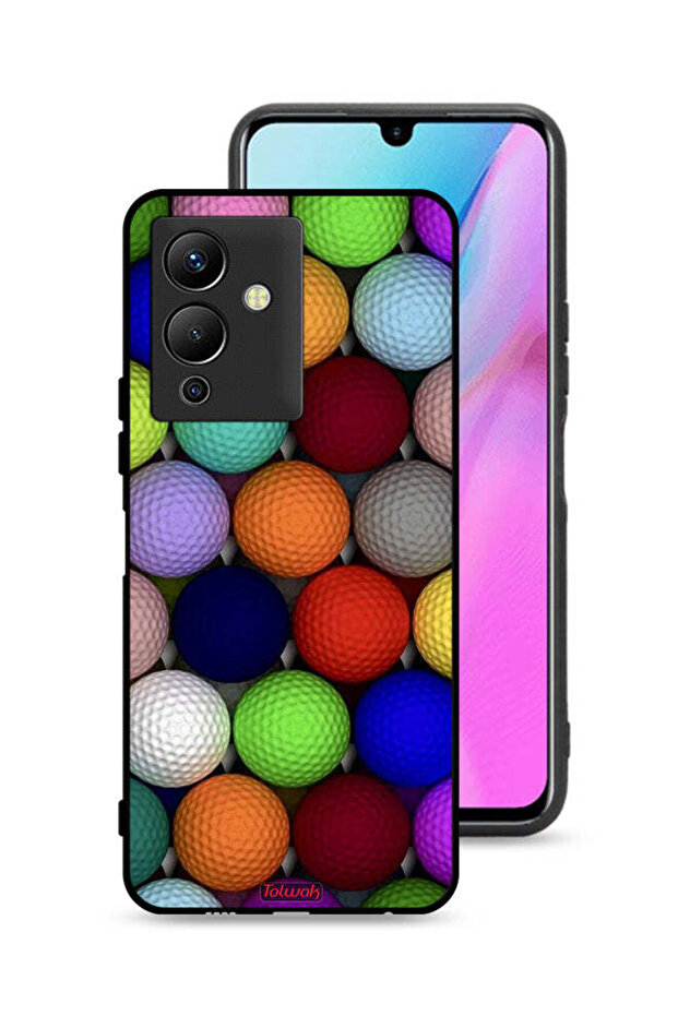 غطاء حماية لهاتف Infinix Note 12 5G بتصميم كرات فنية تجريدية