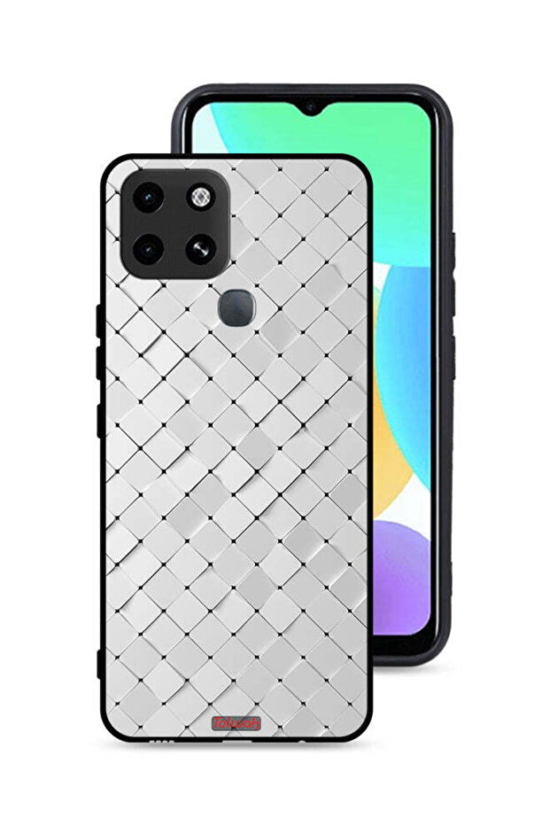 غطاء حماية لهاتف Infinix Smart 6 بتصميم بلاط