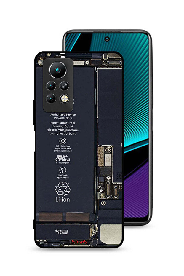 غطاء حماية لهاتف Infinix Note 11 Pro بنمط دائرة الهاتف
