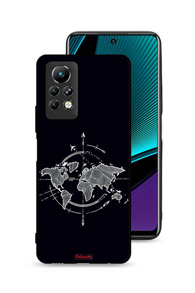 غطاء حماية لهاتف Infinix Note 11 Pro برسومات البوصلة