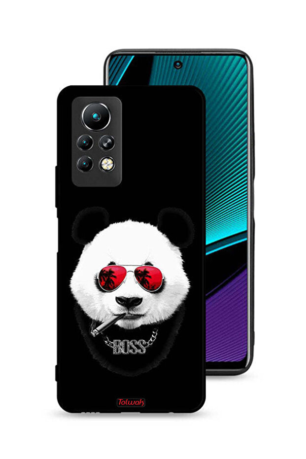 غطاء حماية لهاتف Infinix Note 11 Pro بتصميم Boss Panda