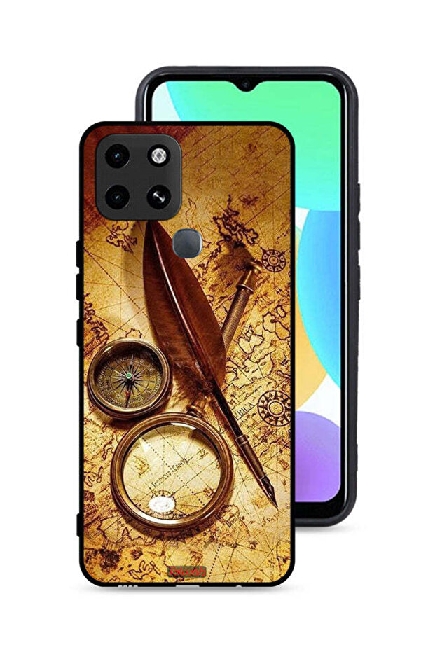 Infinix Smart 6 Protective Case Cover Vintage Compass
