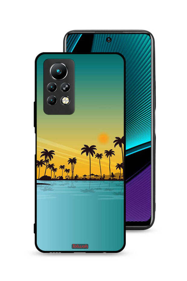 غطاء حماية لهاتف Infinix Note 11 Pro بتصميم فن تجريدي