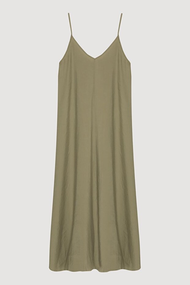 Rochie lungă cu bretele subțiri - 1