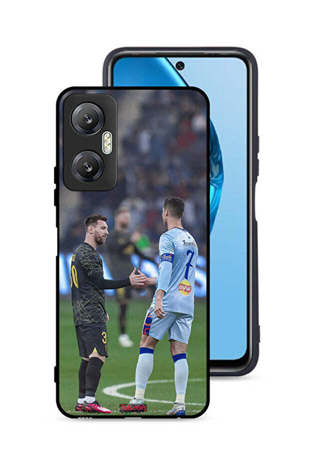 غطاء حماية لهاتف Infinix Hot 20 5G ميسي ورونالدو