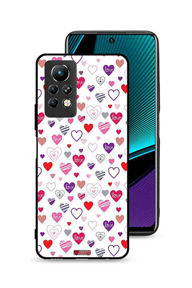 Infinix Note 11 Pro Protective Case Cover Hearts Doodle