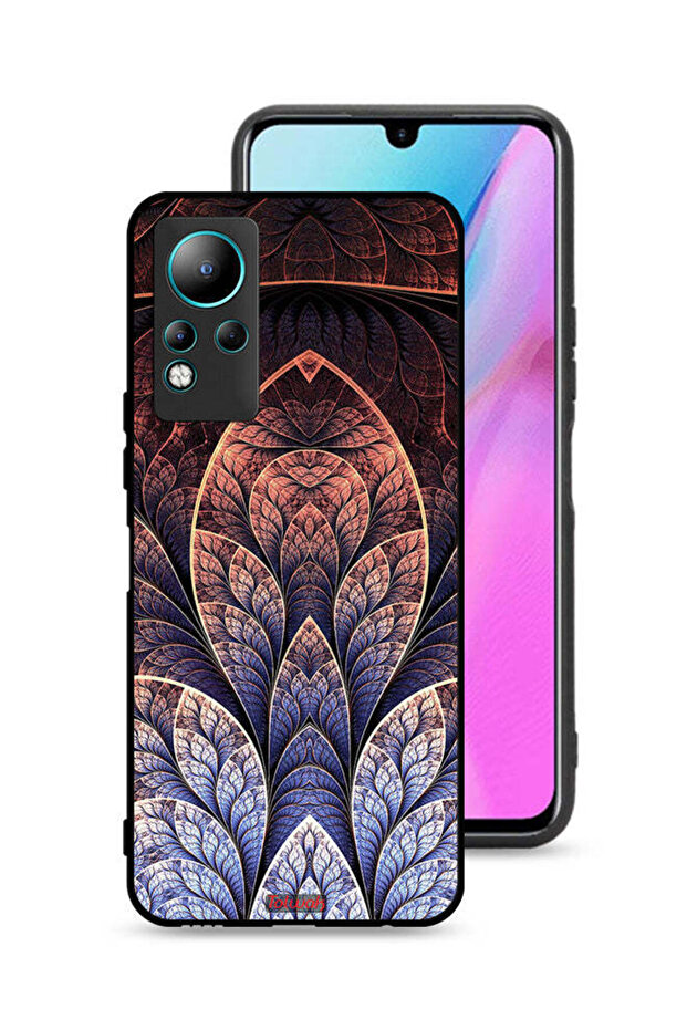 غطاء حماية لهاتف Infinix Note 11 بتصميم زهور كسورية تجريدية