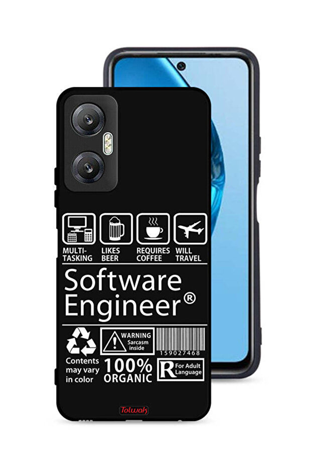 غطاء حماية لهاتف Infinix Hot 20 5G، ملصق مهندس برمجيات