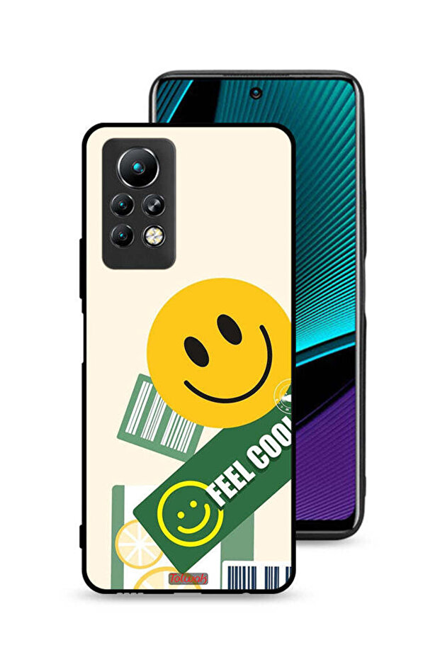 غطاء حماية لهاتف Infinix Note 11 Pro بملصق Feel Cool