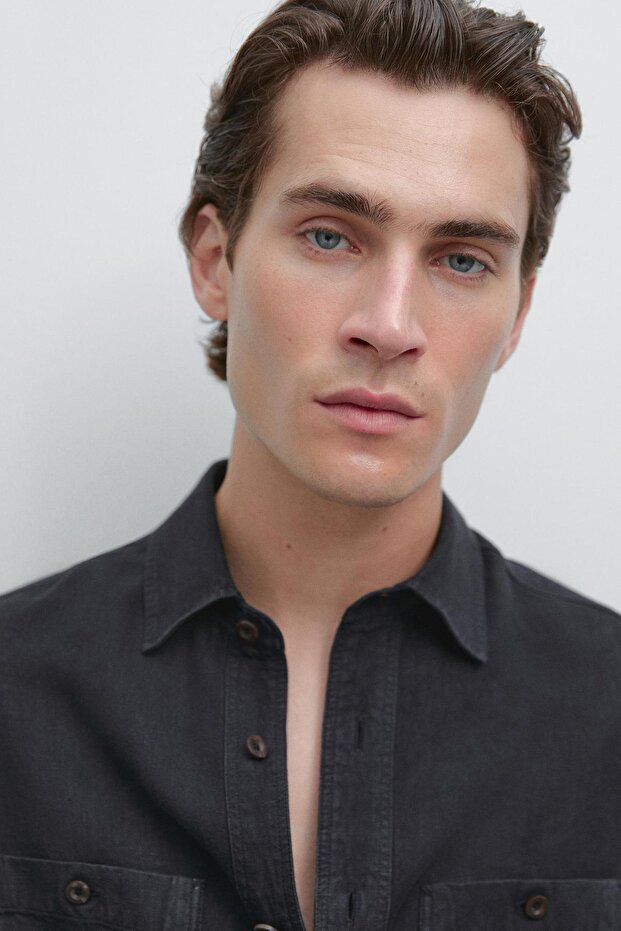 Rahat kesim ince ceket - 4