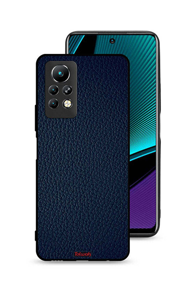 غطاء حماية جلدي بنقشة لهاتف Infinix Note 11 Pro