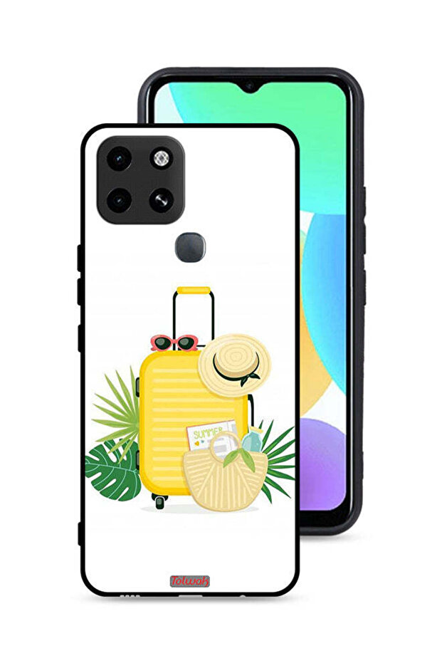غطاء حماية لهاتف Infinix Smart 6 برسومات رقمية صيفية
