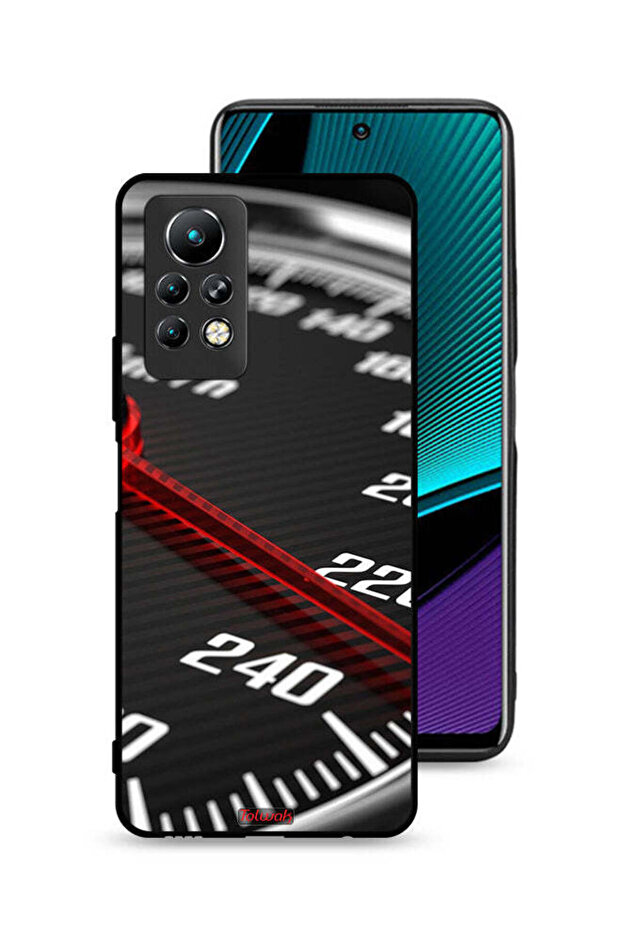 غطاء حماية لجهاز Infinix Note 11 Pro مع عداد السرعة