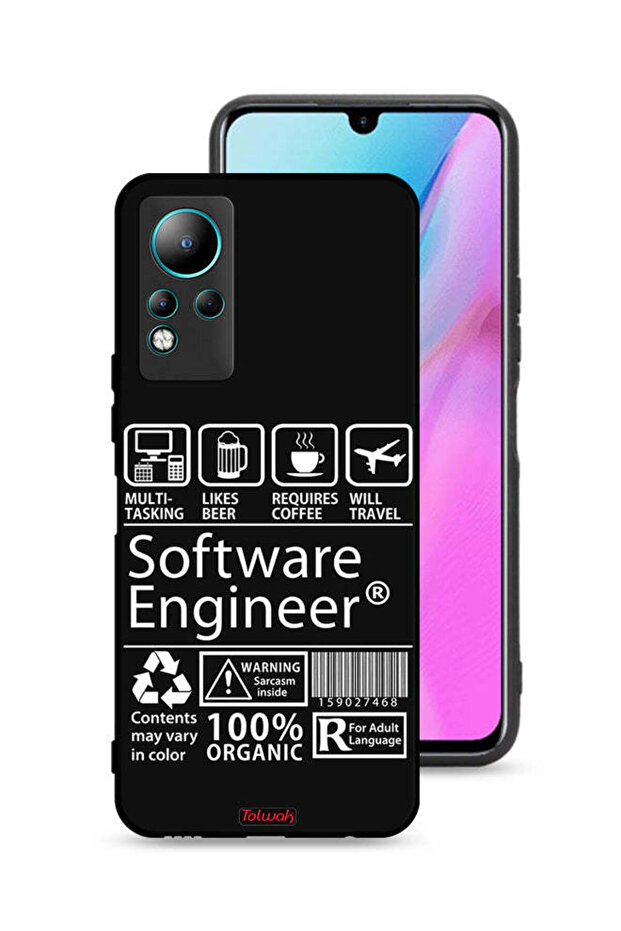 غطاء حماية لجهاز Infinix Note 11 - ملصق مهندس برمجيات