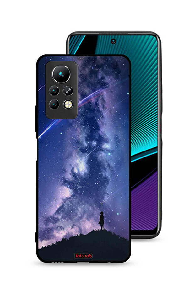 غطاء حماية لجهاز Infinix Note 11 Pro - نجوم متحركة