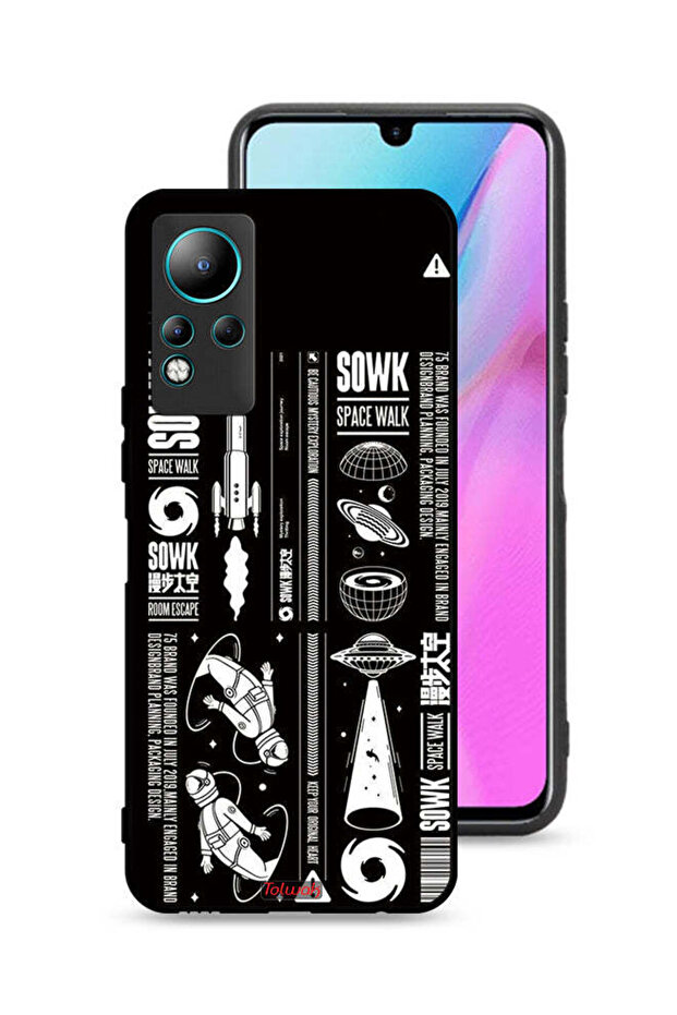 غطاء حماية لجهاز Infinix Note 11 بملصق Sowk Space Walk
