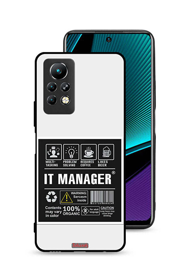 غطاء حماية لجهاز Infinix Note 11 Pro، ملصق إدارة تكنولوجيا المعلومات