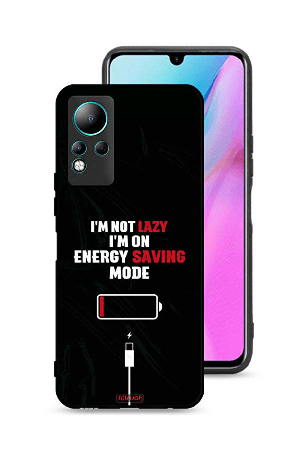 غطاء حماية لهاتف Infinix Note 11 "أنا لست كسولاً، أنا في وضع توفير الطاقة"