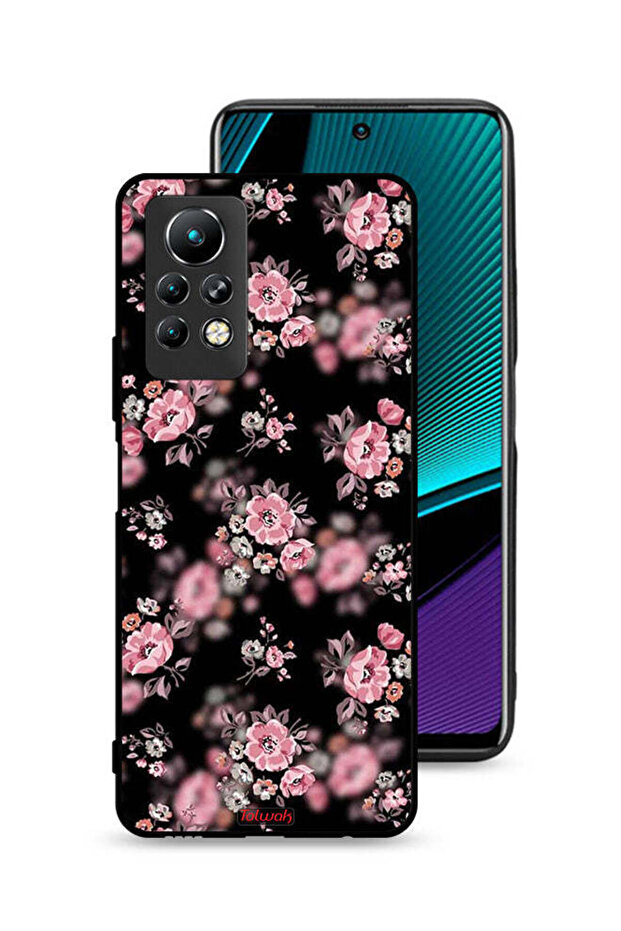 غطاء حماية لهاتف Infinix Note 11 Pro بنقشة زهور بورتريه