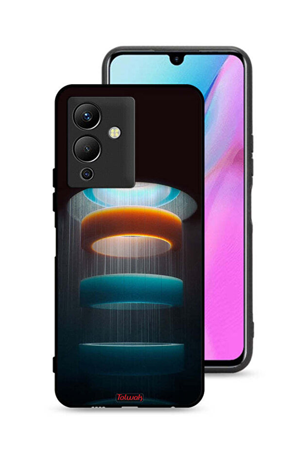 غطاء حماية لهاتف Infinix Note 12 5G بنمط حلقات فنية