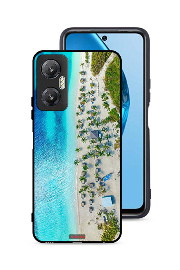 غطاء حماية لهاتف Infinix Hot 20 5G بلون الشاطئ