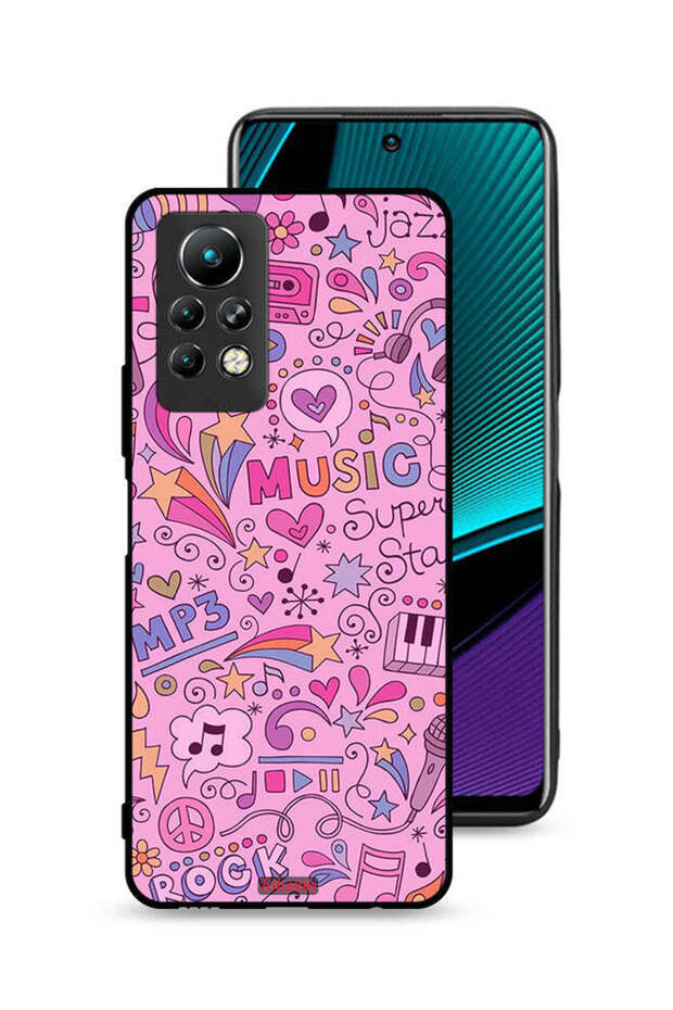 غطاء حماية لجهاز Infinix Note 11 Pro مع علامات موسيقية
