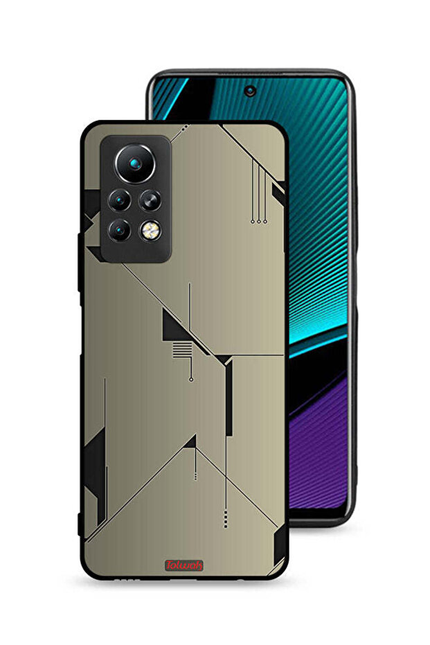 غطاء حماية لهاتف Infinix Note 11 Pro بتصميم تجريدي بسيط
