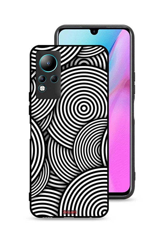 غطاء حماية لهاتف Infinix Note 11 بنمط دوائر وهمية