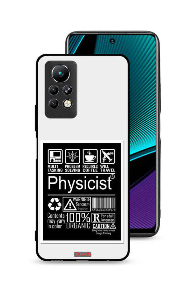 غطاء حماية لجهاز Infinix Note 11 Pro بملصق فيزيائي