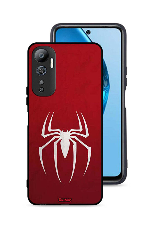 غطاء حماية لجهاز Infinix Hot 20 4G بتصميم Spider Icon