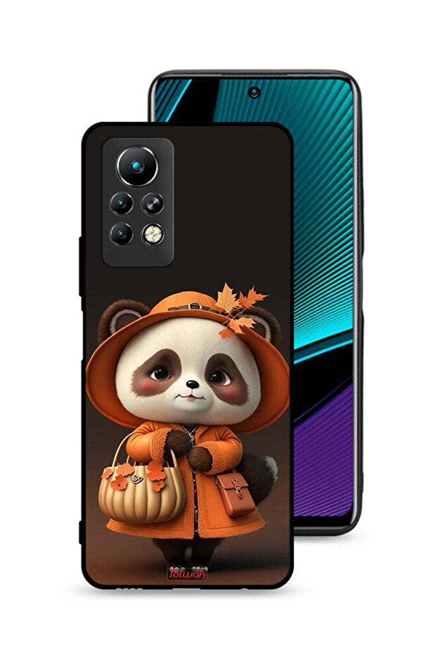 غطاء حماية لهاتف Infinix Note 11 Pro بتصميم سيدة الباندا اللطيفة