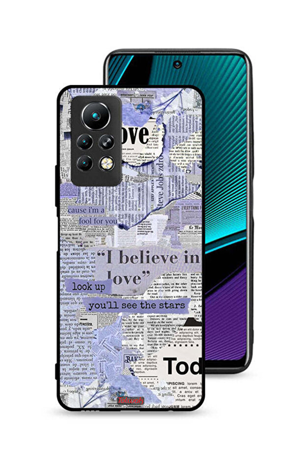 غطاء حماية لهاتف Infinix Note 11 Pro بنقشة صحيفة