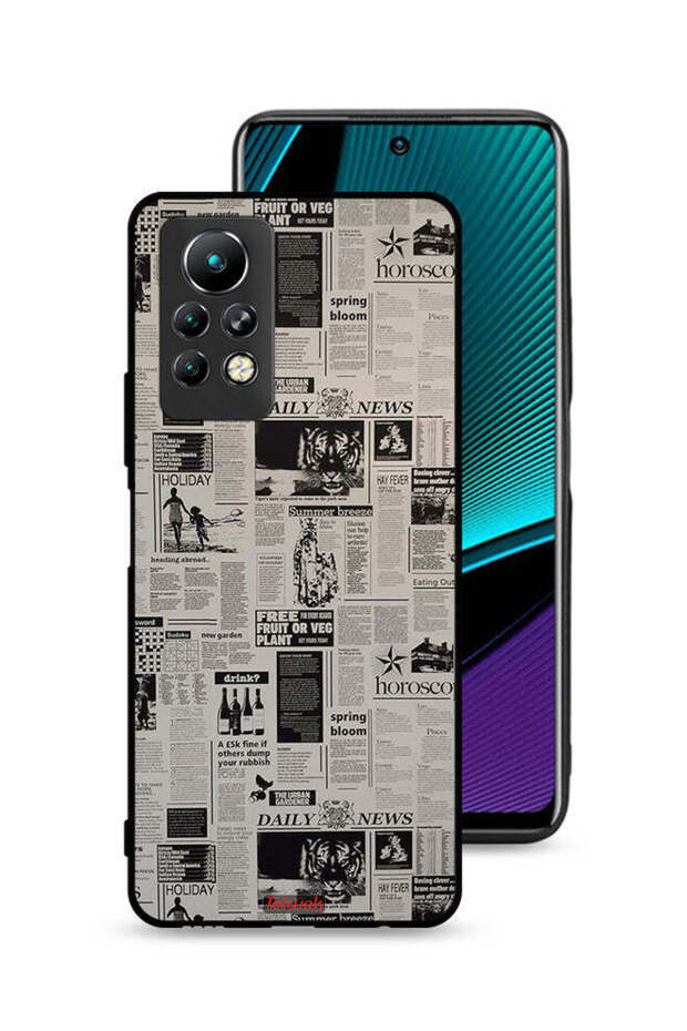 غطاء حماية لهاتف Infinix Note 11 Pro بطبعة صحيفة