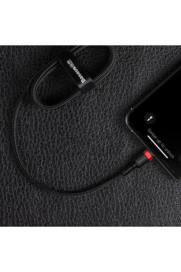 Type-C to Lightning data cable, PD 18W, 1m, Cables - Red Black - 7