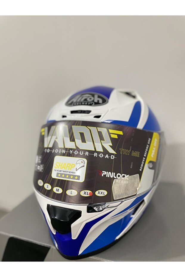 VALOR WINGS BLUE GLOSS KASK - 2