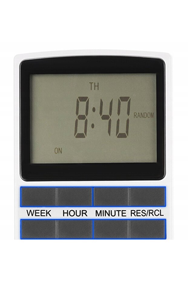 SmartPlug idealStore programmable socket, with Stopwatch, Clock, Timer, Random settings, Winter time and - 7