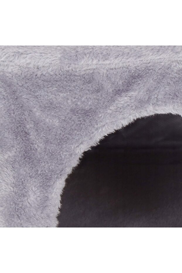 Cat play set, with scratching post, hidden, platform, 62cm, gray - 21