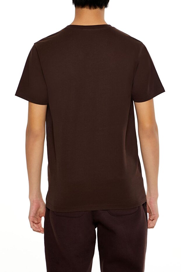 Pamuklu V-Yaka Tişört - 3