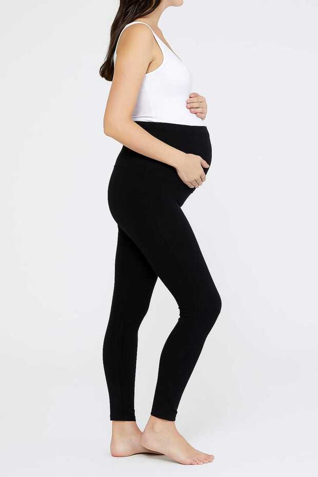 Hamile Pamuklu Esnek Kumaş Tayt - 1