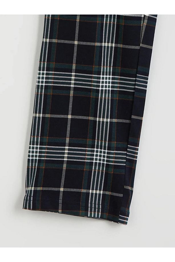 Lacivert Standart Kalıp Ekose Erkek Pijama Alt - 6
